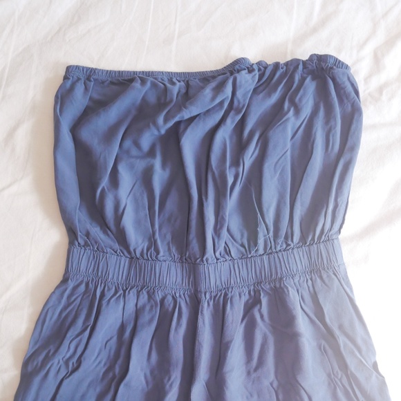 Blue Tube Top Romper - Small - Picture 5 of 5